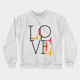 LOVE illustration text Crewneck Sweatshirt